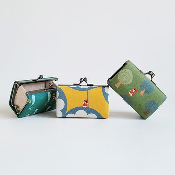 3色 防潑水小磚寶盒 收納盒 零錢盒 小紅帽與大野狼