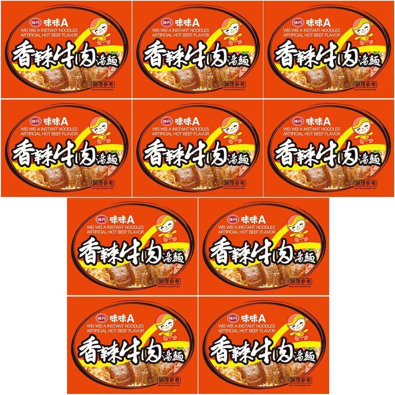 味味A 台湾ラーメン 香辣牛肉味 80g×10個