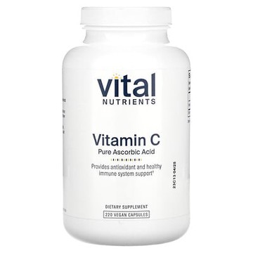 Vital Nutrients, 維生素 C（全抗壞血酸），220 粒全素膠囊