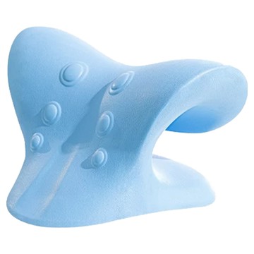 人體工學頸椎指壓按摩枕 C型頸椎枕 牽引+按摩+指壓三合一  1個