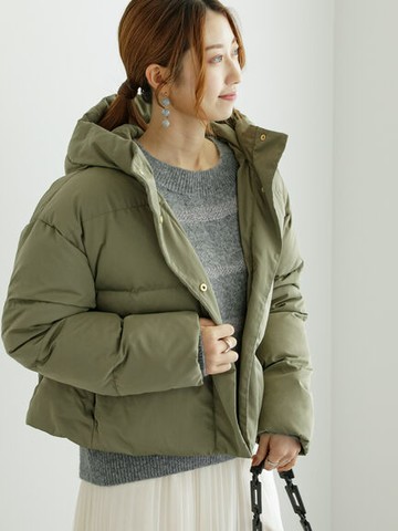 蓬鬆感保暖連帽外套(FC37L0Y0580) - Te chichi