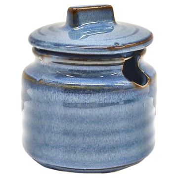 青窯變 附蓋醬菜罐 陶瓷材質 耐冷耐熱 (-30°C~100°C)  1個