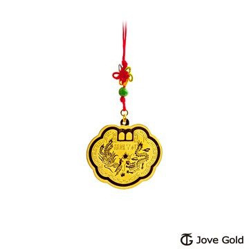 jove gold 漾金飾 長命富貴黃金鎖片-1.0錢