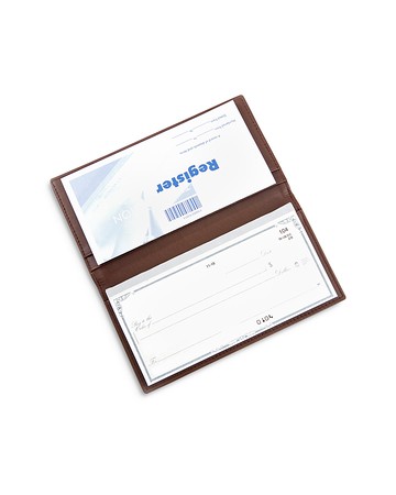 Royce New York Executive Leather Checkbook Holder