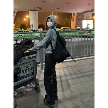 超軟中高腰直筒皮褲女秋冬2023新款pu加長亞光闊腿褲休閑褲子