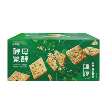 盛香珍 酵母覺醒濃厚紫菜青蔥蘇打餅(1525公克)