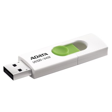 【ADATA 威剛】UV320 64G 白色 USB 3.2 Gen 1 高速 隨身碟