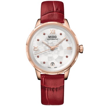 MIDO美度 RAINFLOWER 花雨系列 真鑽機械腕錶 34mm / M0432073611800