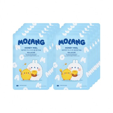 【點加金】THE FACE SHOP 鮮萃美肌蜂蜜深潤面膜 - MOLANG萌浪兔 10入