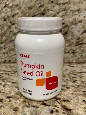 美國原裝 GNC南瓜籽油 1000mg  Pumpkin Seed Oil-100顆