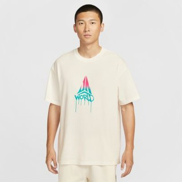 NIKE 短袖上衣 男 落肩寬鬆版型 AS JM M NK TEE M90 ROCKSTAR 2 米白 II1490-133