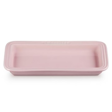 LE CREUSET 瓷器長方盤 25cm  1個  25.3 x 13.7 x 2.9 cm  亮粉