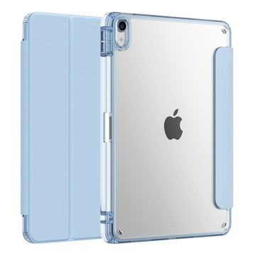 Sily ipad Air 11吋 2024 Air5/Air4 10.9吋通用 內置筆槽 磁吸休眠保護殼 防彎防摔保護套-淺藍色