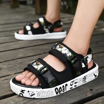 涼鞋男2024新款夏季男士兩用外穿ins潮鞋運動休閑越南沙灘涼拖鞋