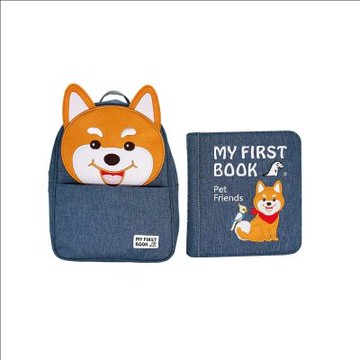 My First Book蒙特梭利啟蒙布書-動物冊 柴犬 寶寶思維啟蒙 0-3歲感官益智玩具 寶寶自理 幼兒玩具