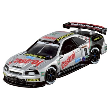 TOMICA 多美小汽車 無極限PRM 賽車 日產 GTR R34 Castro Hiroto  1個