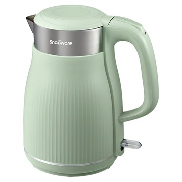 Corelle Brands 康寧餐具 Snapware 優雅曲線316不鏽鋼雙層防燙電熱水壺 綠色 1.8L  SN-EKC1800GN