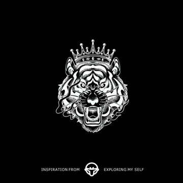 再變@become萬獸之王草本防水持久老虎半永久個性酷紋身貼花臂男