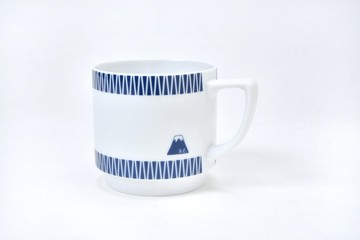 富士山造型 馬克杯 藏青色