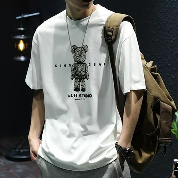 100%純棉衣服 男生短袖T恤 臺灣出貨 高磅純棉t恤 寬鬆短袖短T 韓係上衣 Oversize 大尺碼男裝M301