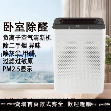 【台灣公司 可打統編】跨境海外插頭室內負離子空氣凈化器除煙味甲醛灰塵除菌臥室清新機