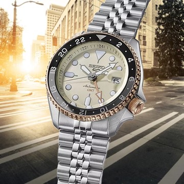 SEIKO 精工 5 Sports 亞洲限量 SKX GMT機械錶 送禮 禮物推薦_SK028 SSK046K1/4R34-00N0S