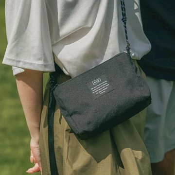 362 傘繩三用防水斜背包, 背帶可調可拆 362-900黑色