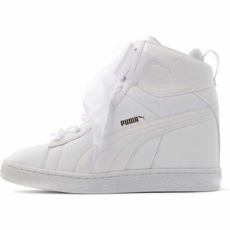 プーマ Puma バスケット ティップトゥー ウィメンズ スニーカー ハイカット リボン インヒール ホワイト 02 アウトレット 通販 Lineポイント最大0 5 Get Lineショッピング