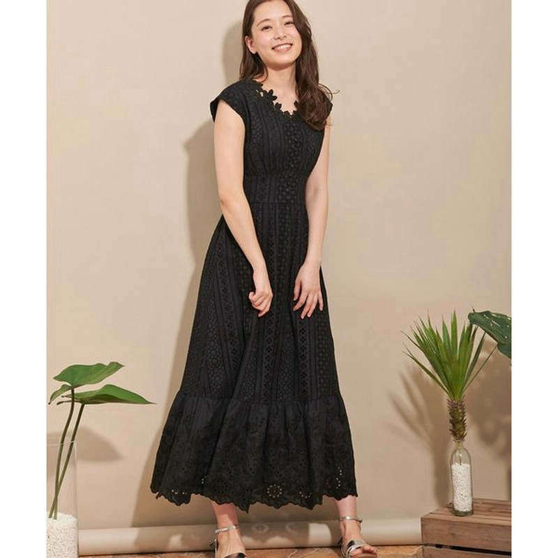 高品質 Noela コットンレースマキシワンピ ロングワンピース Www Indiashopps Com