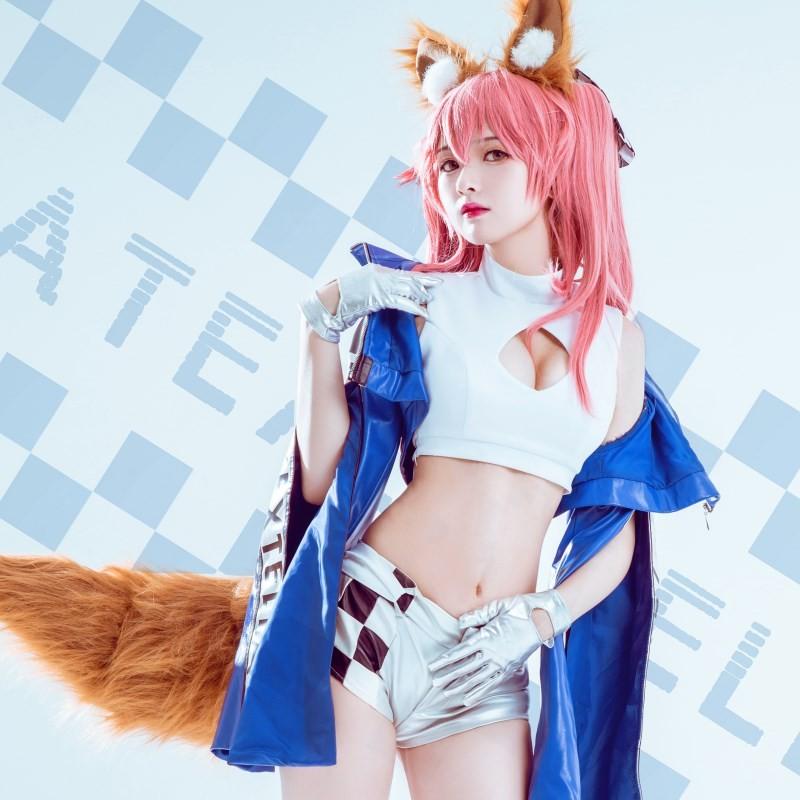 最新最全の 鍵付き 玉藻の前 fgo 全頭面 着ぐるみ マスク コスプレ 