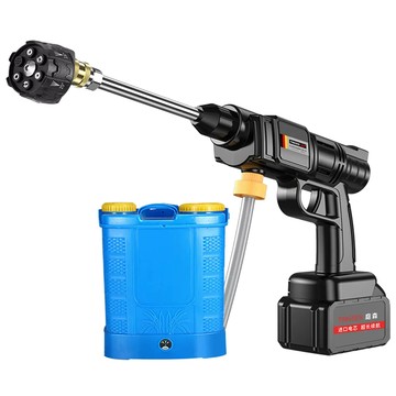 噴霧/加濕套件 打藥機農用電動噴霧器高壓噴槍打農藥澆水神器新型鋰電式洗車水槍