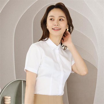 【米蘭精品】現貨+預購 女短袖襯衫高級白襯衫西裝外套休閒女上衣-都市風全棉方領成衣女裝74lb57