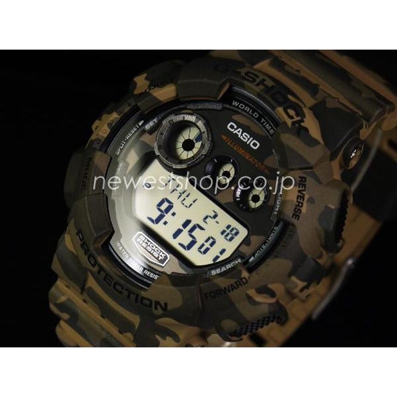 CASIO カシオ G-SHOCK Gショック amouflage Series カモフラージュシリーズ GD-120CM-5 ブラック×グリーン  腕時計 | LINEブランドカタログ