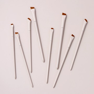 現貨 隔日配 云瓷 刀鋒眉刷 鐮刀眼線刷 平頭臥蠶刷 斜頭細節刷 超薄斜頭 勾勒眼線 化妝刷 便攜美妝工具 庫柏醬萌選