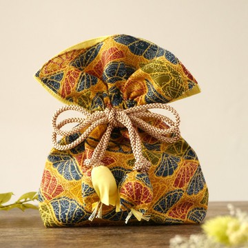 和服 束口袋 扇文 招財 束口袋