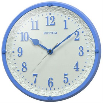 RHYTHM 麗聲鐘(CMG515) 3D立體數字圓形花紋掛鐘/30.5cm｜樂天全館特惠中★指定刷卡回饋10%