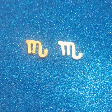 天蠍座標誌，微型，微型，雕塑，泰國粘土，DIY工藝品