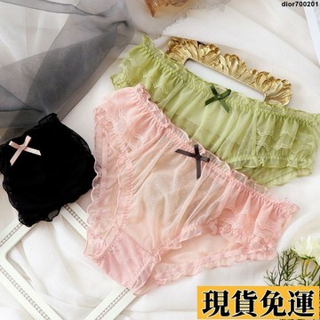 台灣限時熱賣 大碼性感內褲 蕾絲內褲 加肥 加大女士三角褲 中腰內褲 日系 可愛 薄款 透氣 網紗 蕾絲 女生內褲 大尺