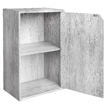 USEFUL DESIGN 悠室屋 兩格一門櫃  42 x 30 x 60cm  灰橡