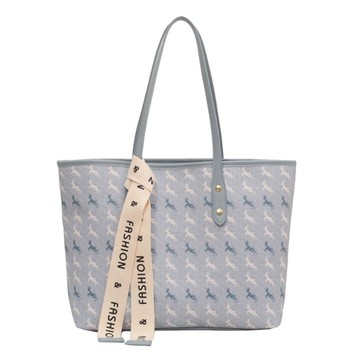 【Sp house】氣質緞帶小鹿大容量手提側肩包(3色可選)