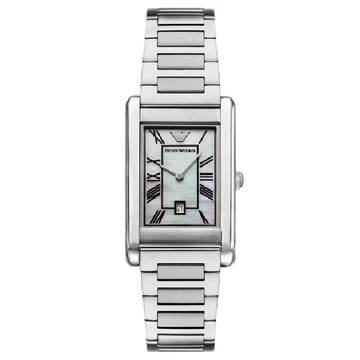 EMPORIO ARMANI 亞曼尼 AR11664 雋永風範仕紳手錶 銀色 25mm