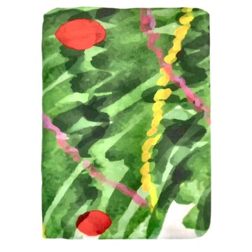 WIDE VIEW 聖誕樹掛布 Ins風裝飾掛布+星星串燈 免打孔安裝  100 x 150cm  A款  1個