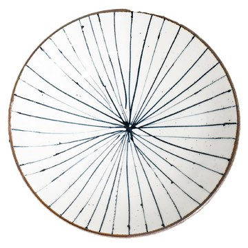 梨地藍十草8井-日本製 陶瓷碗容量810mL  25 x 7.2cm  1個