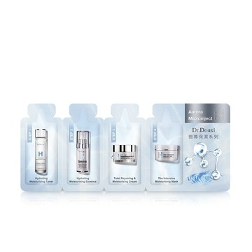 Dr.Douxi 朵璽 極光微導H爆水體驗組(透顏露1.5ml+玻尿酸精華1ml+全效霜1.5ml+水凍膜2ml)