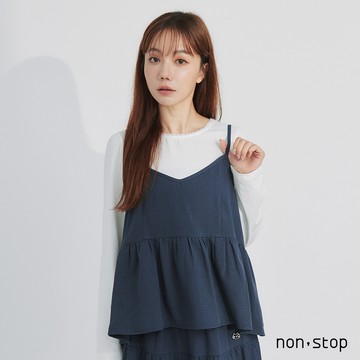 non-stop 日常百搭細肩兩件式T恤-1色