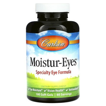 Carlson, Moistur-Eyes，180 粒軟膠囊