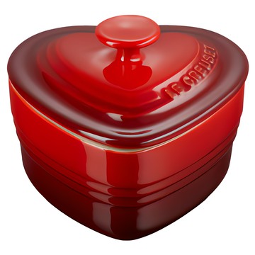 LE CREUSET 愛心烤盅 櫻桃紅 1個 - 法國餐瓷 烘焙烤碗