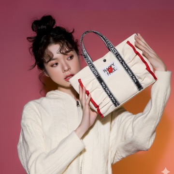 【日本京都品牌】HAPPYFACE 莉莎小型帆布托特袋 (HA0022-B)