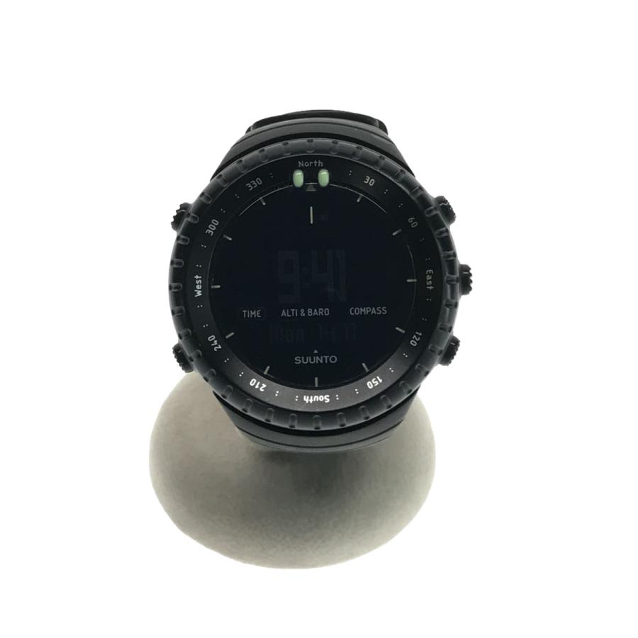 SUUNTO◇クォーツ腕時計/デジタル/ラバー/BLK/BLK/スント | LINE 