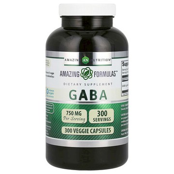 Amazing Nutrition, GABA，750 毫克，300 粒素食膠囊